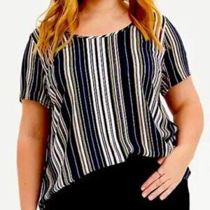 Torrid Size 2 Striped Blouse